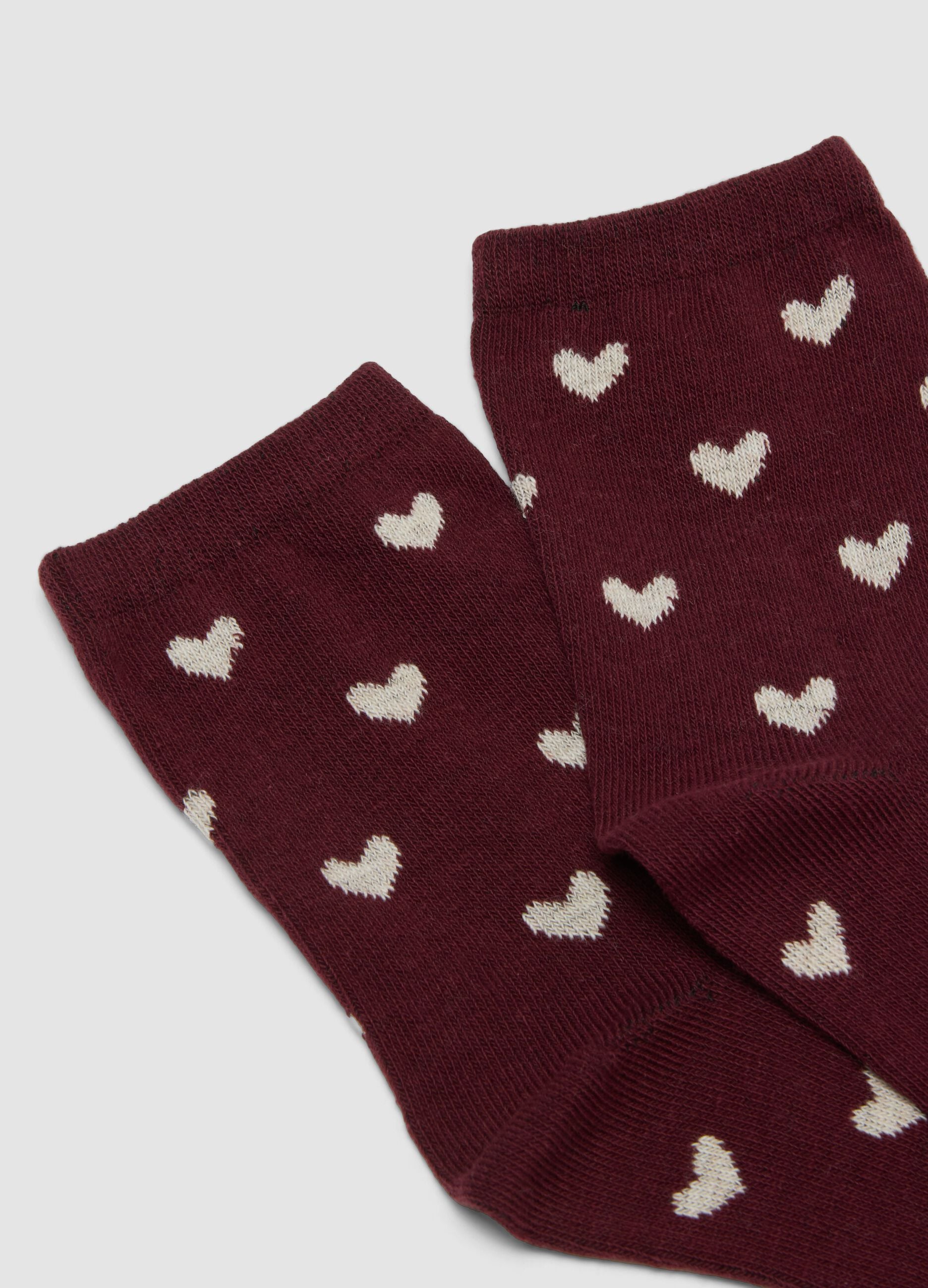 2-pack multicolour socks in stretch organic cotton