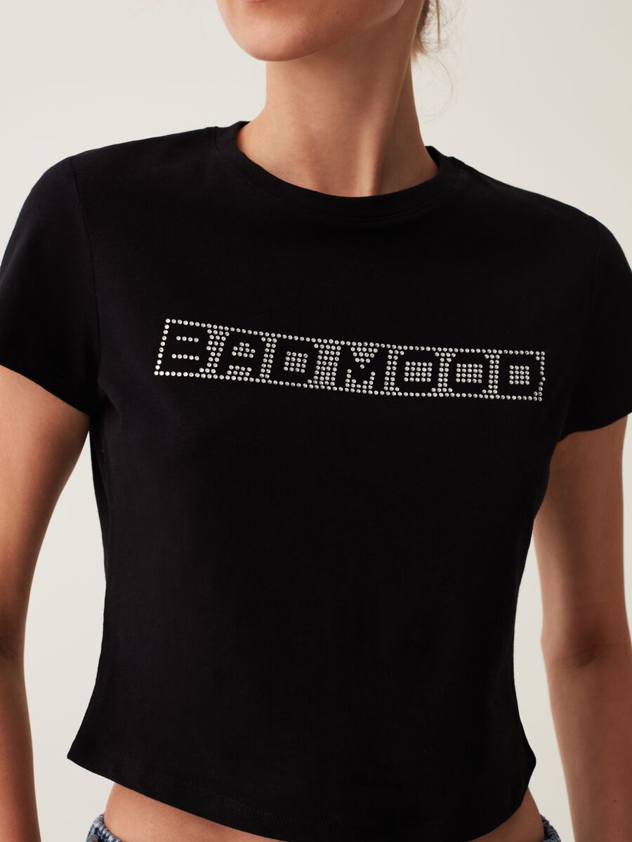 T-shirt cropped in cotone_3