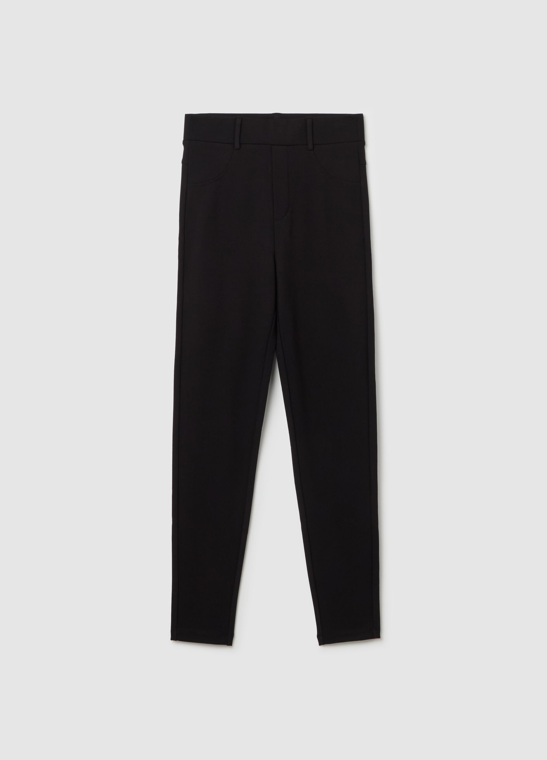 Solid colour Milano stitch leggings