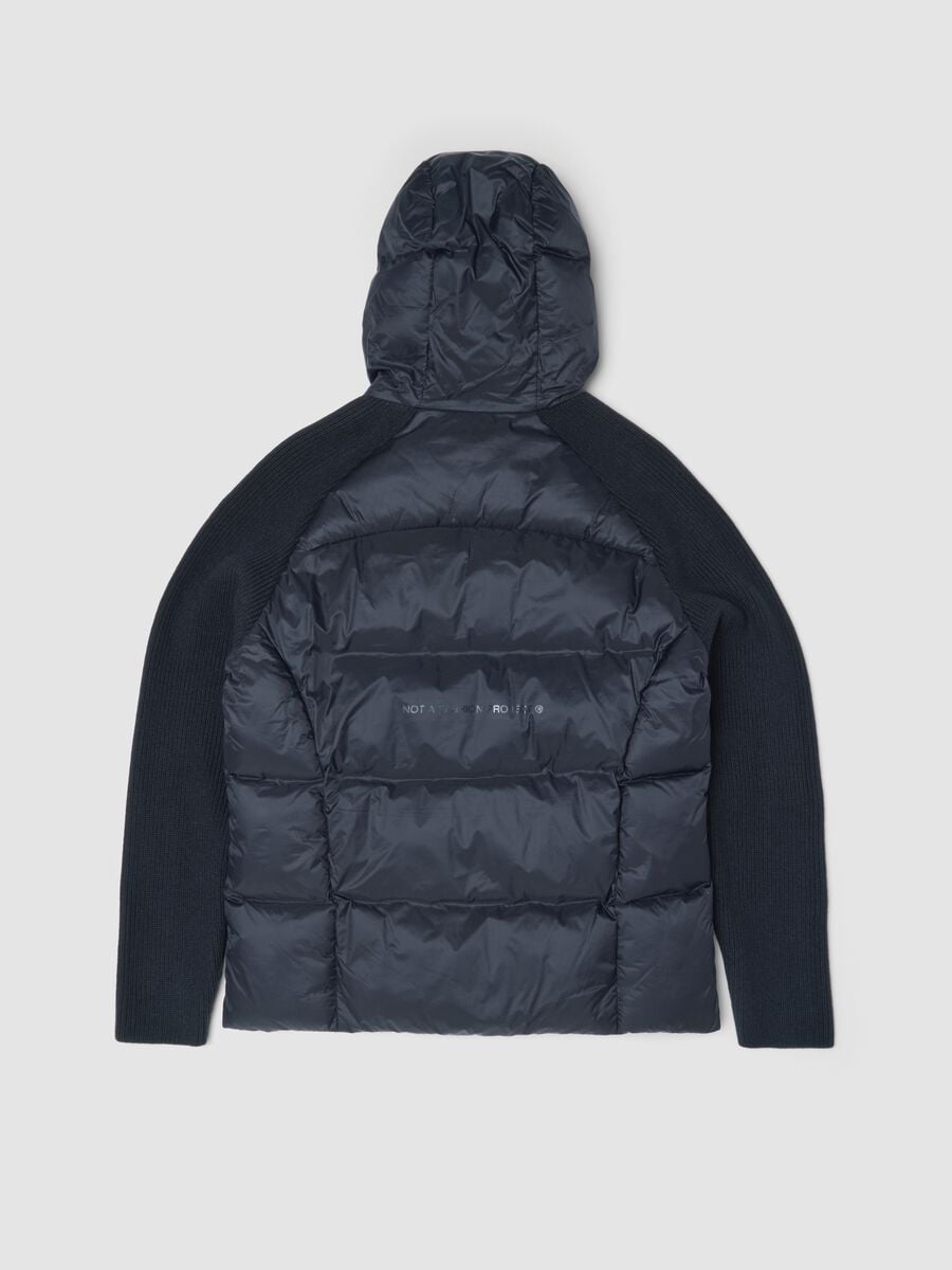 Padded Knit Jacket Black_5