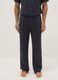 Blue viscose blend pyjama trousers in regular fit_1