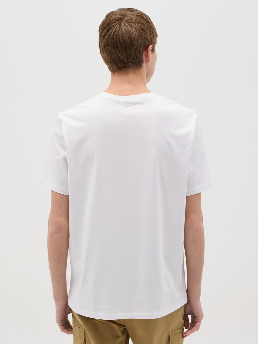 Cotton T-shirt with poker cards print_3