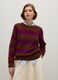 Multicolour Cotton Blend Striped Sweater - Regular Fit_2