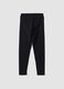 Leggings in cotone elasticizzato nero slim fit_5