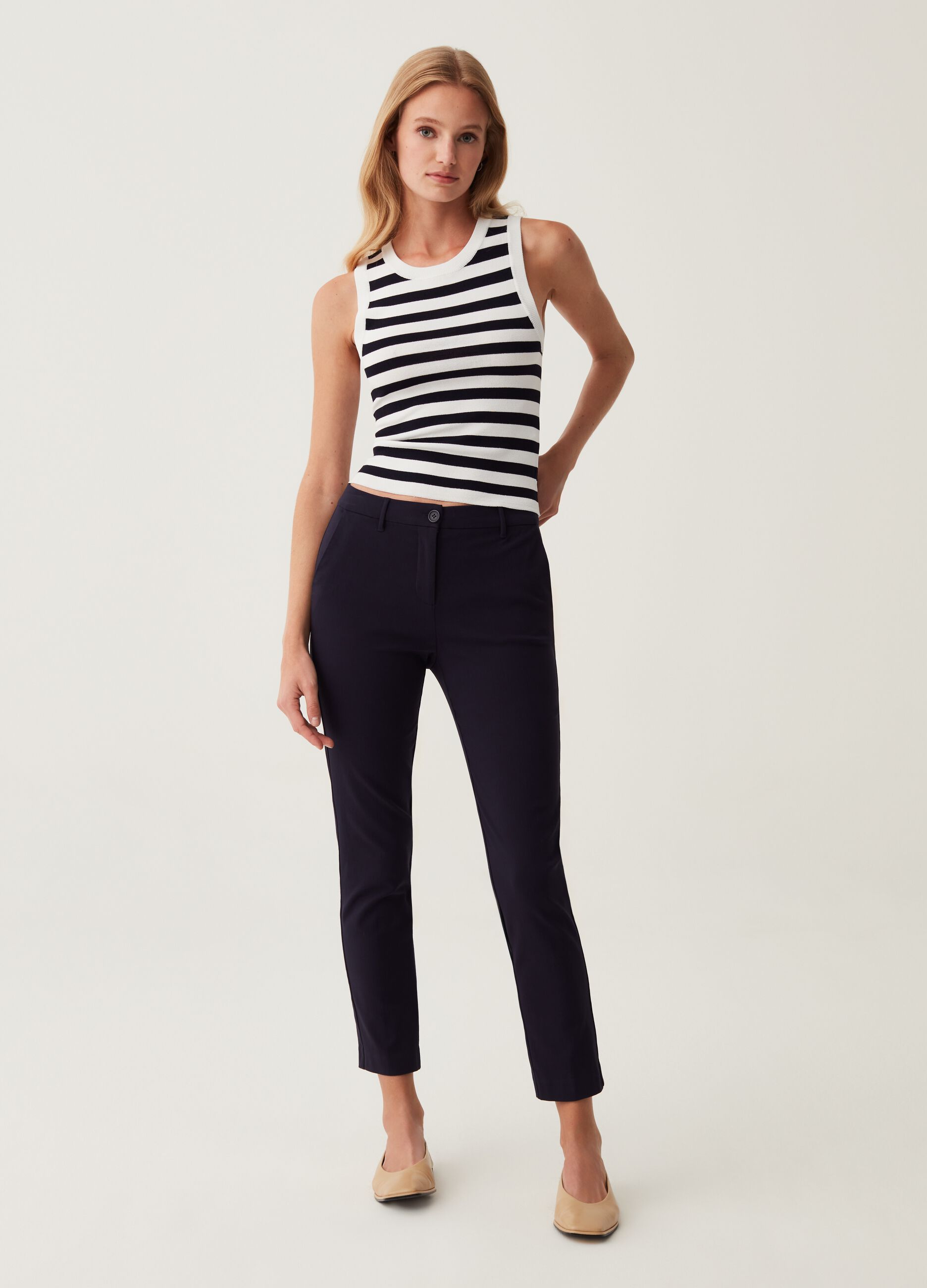 Pantaloni chino stretch_0