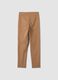 Brown stretch viscose slim-fit leggings_5