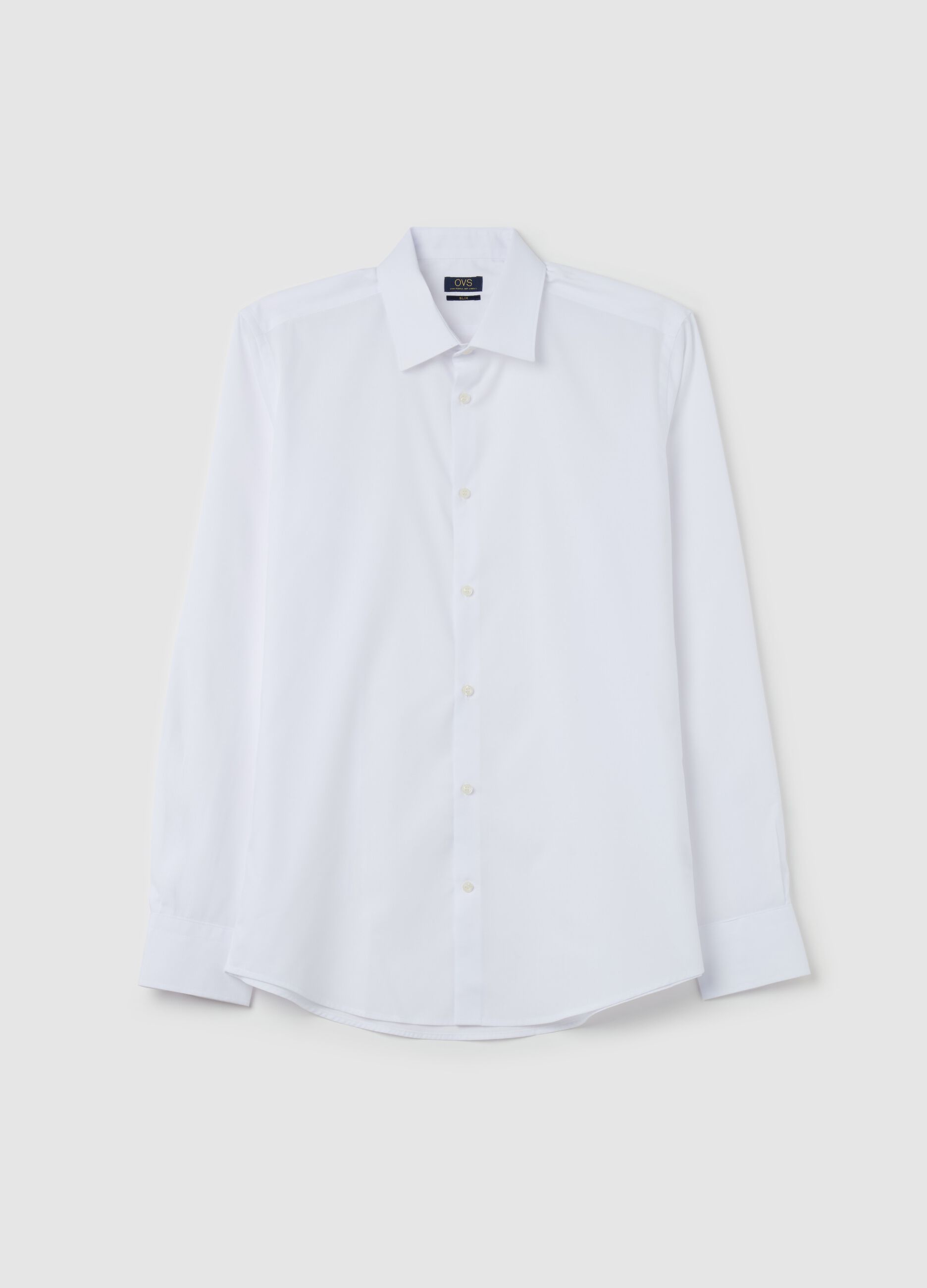 Slim-fit easy-iron shirt