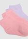 Regular fit infant multicolour cotton blend short socks - 3 pack_2