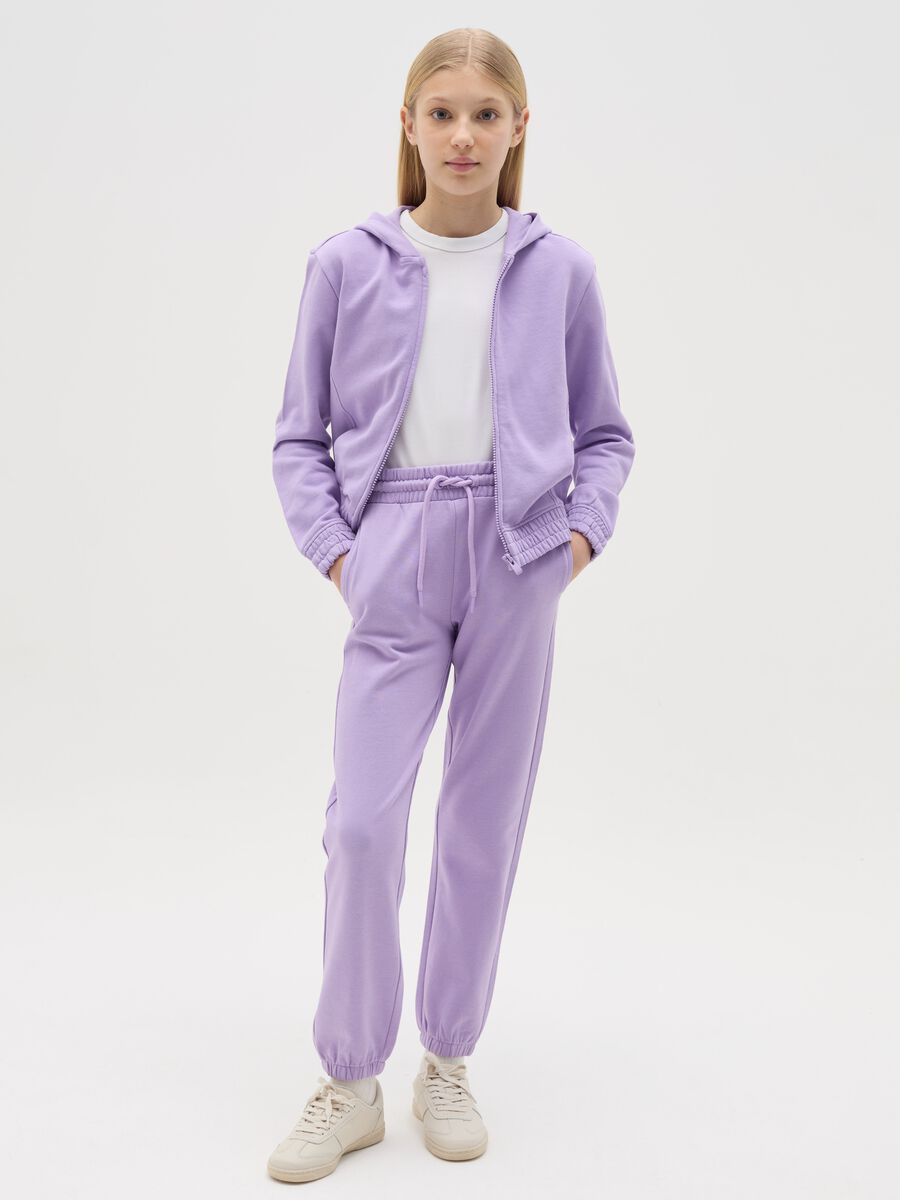 Essential joggers in fleece with drawstring_1