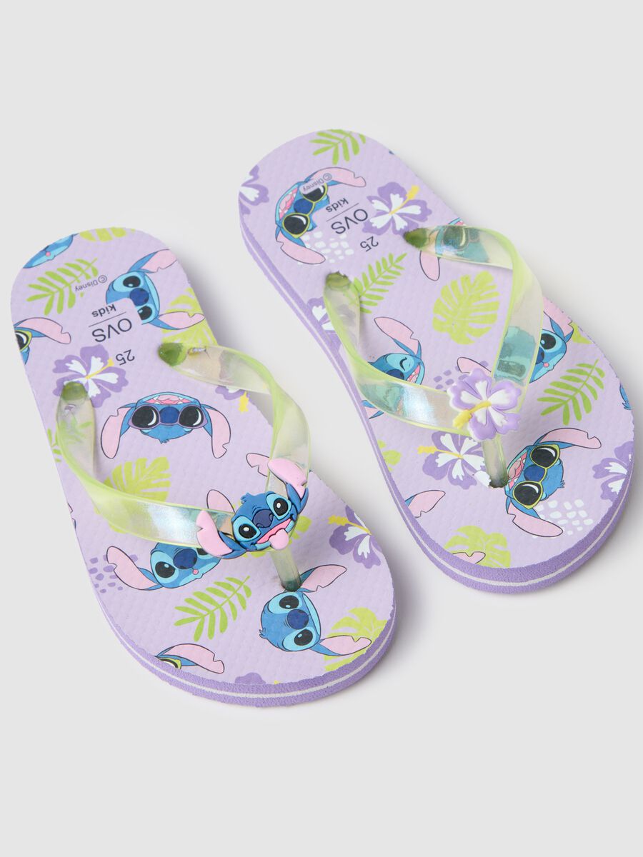 Multicolour PVC children's flip flops with Stitch_1