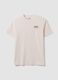 White pure cotton jersey T-shirt with print, regular fit_4