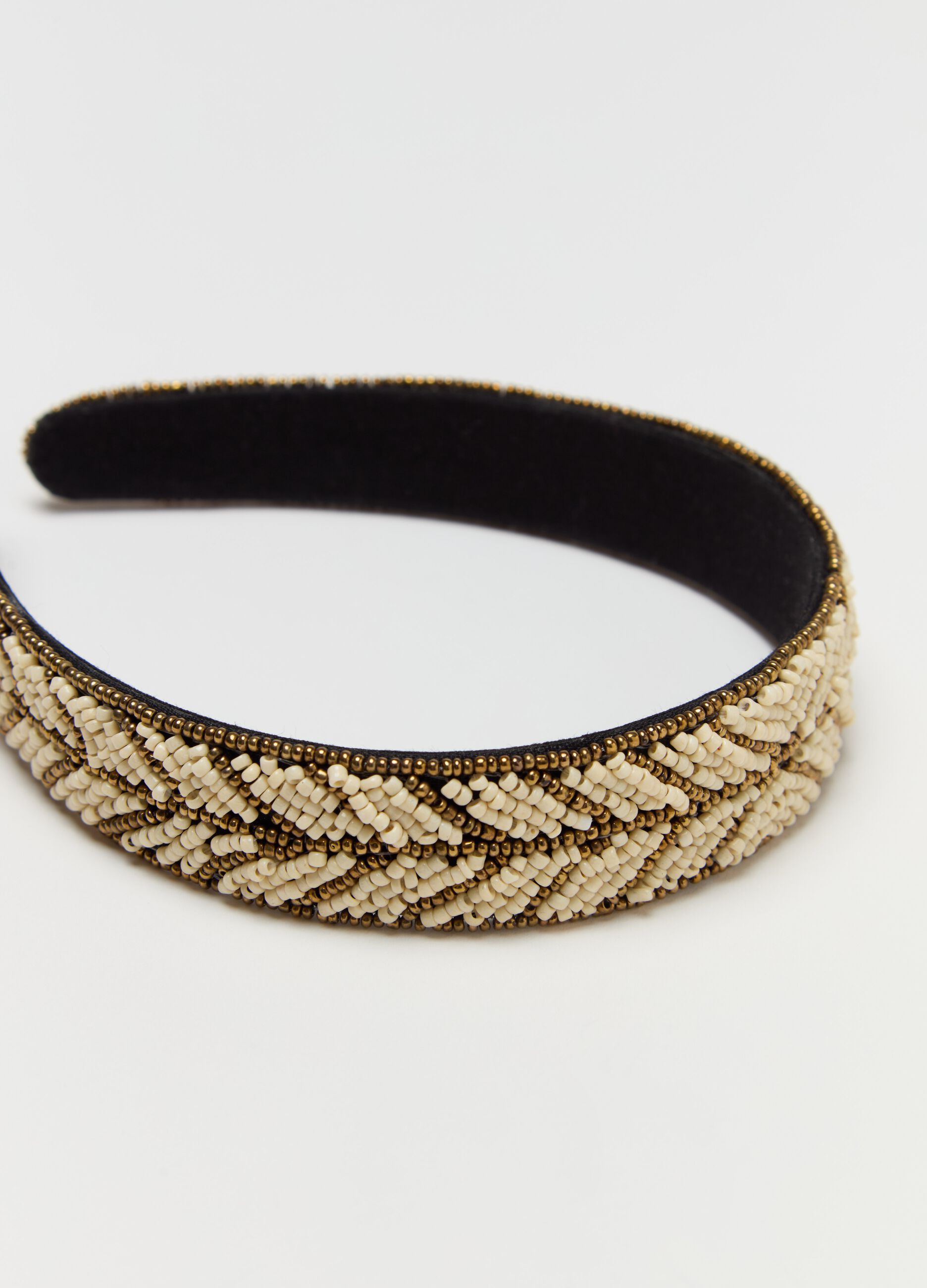 Herringbone pattern hairband