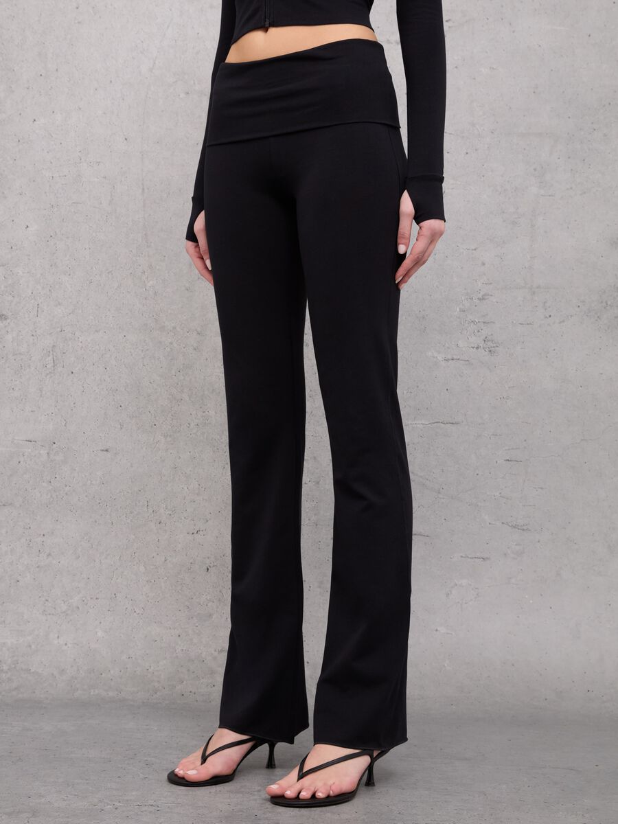 Jersey Yoga Pants Black_2