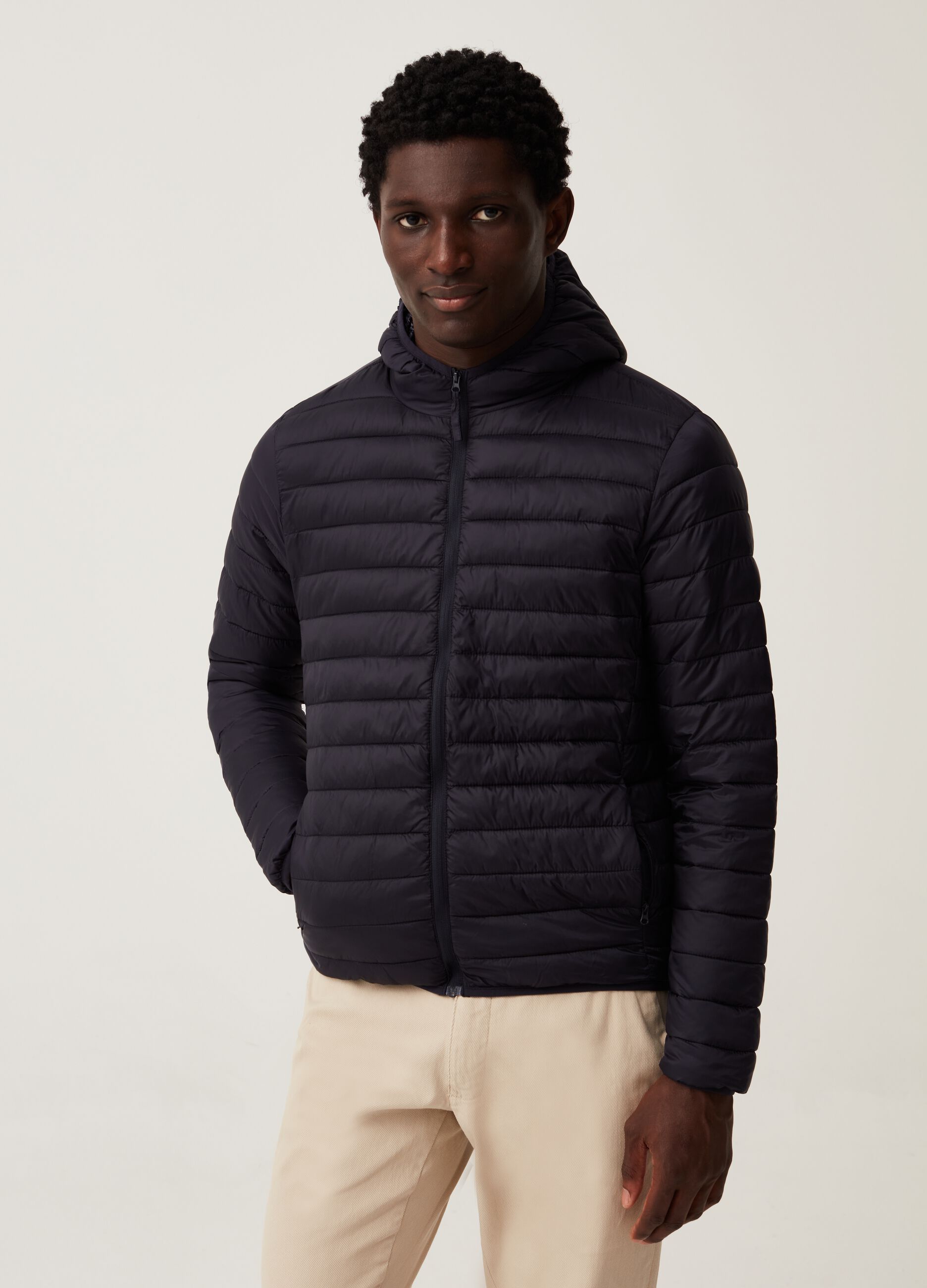 Ultra-light down jacket with hood