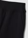 Black cotton-blend fleece straight-fit trousers_1