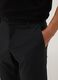 Black regular-fit chino trousers_3