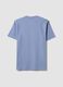 Blue regular-fit T-shirt in pure organic cotton jersey_6