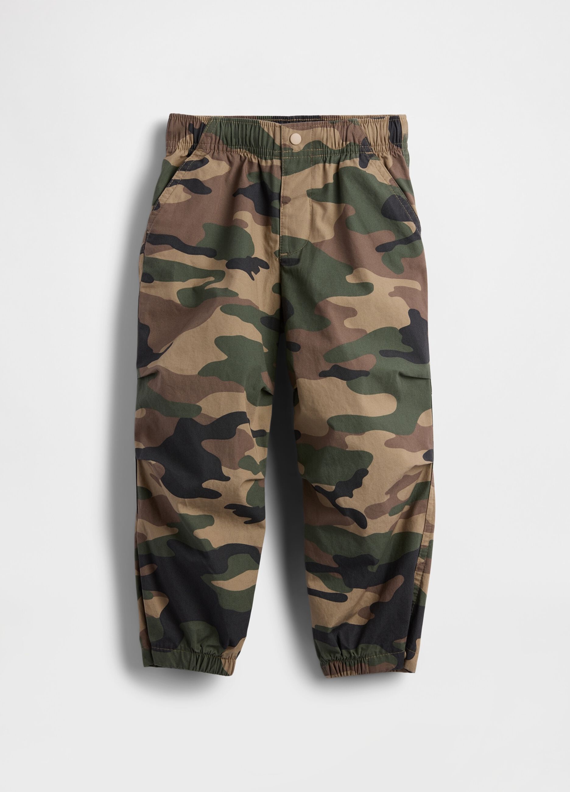 Camouflage Green Cotton Trousers