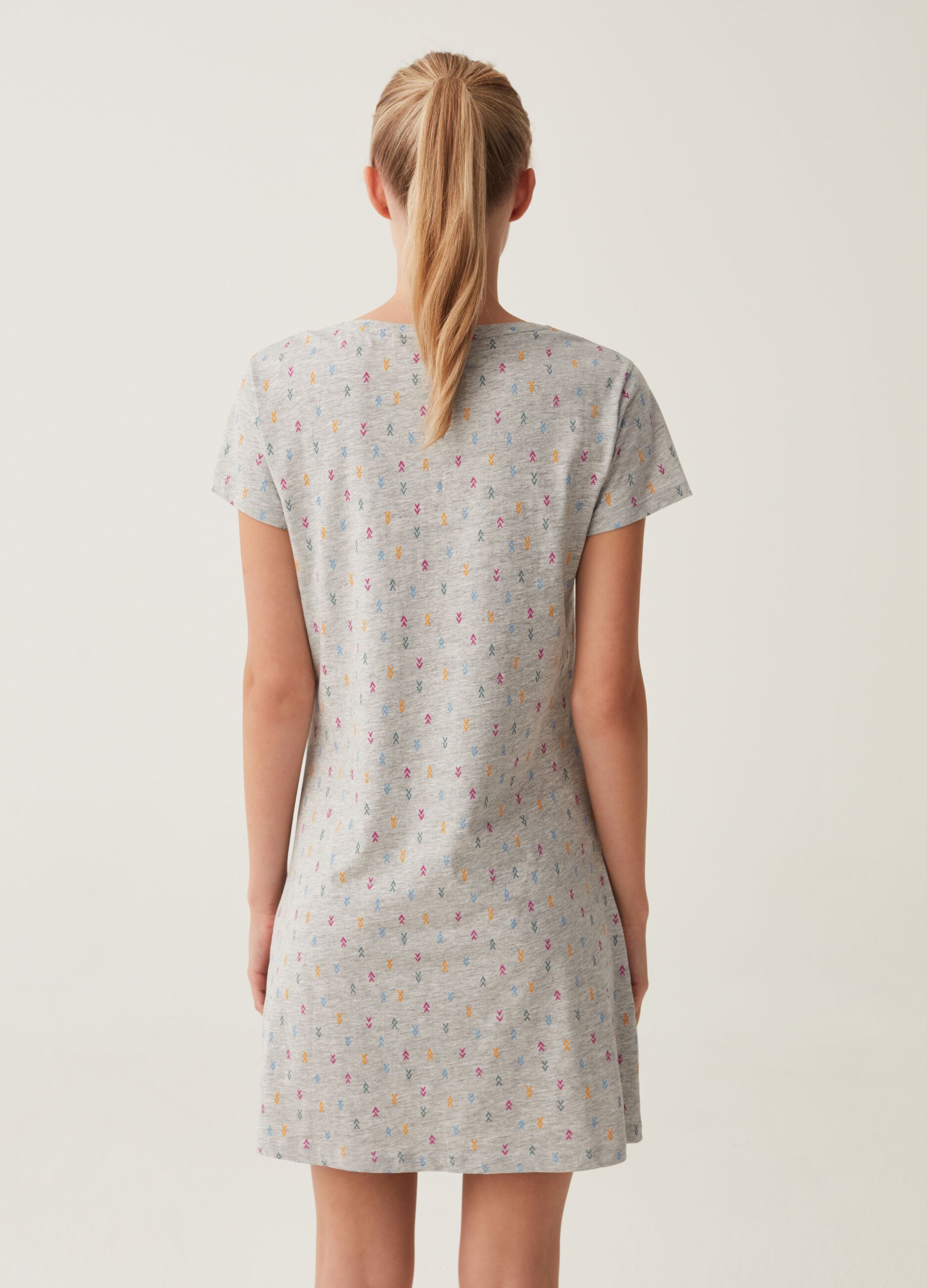 Camicia da notte con stampa all-over_2