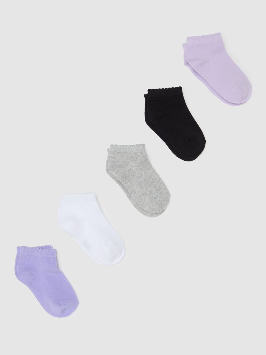 Five-pair pack stretch shoe liners_0