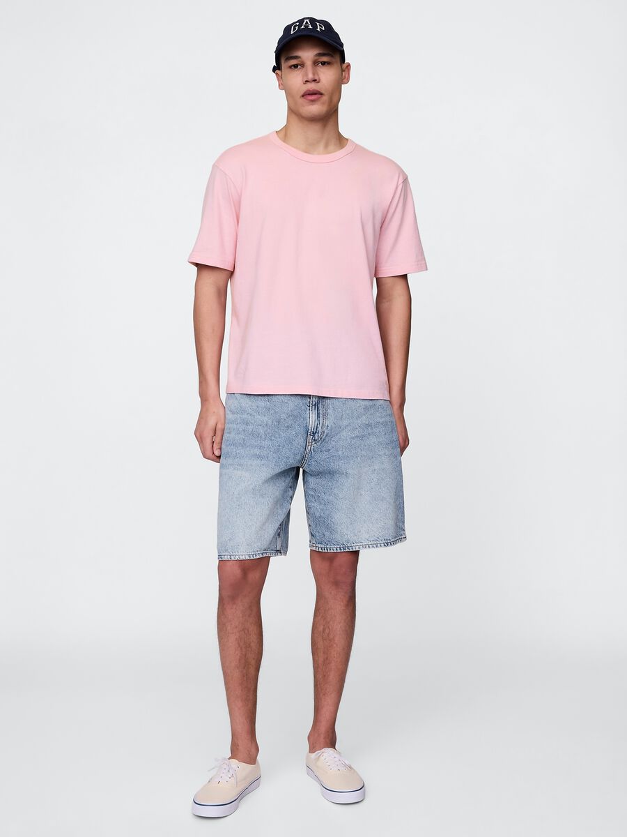Blue Denim Bermuda Shorts_0