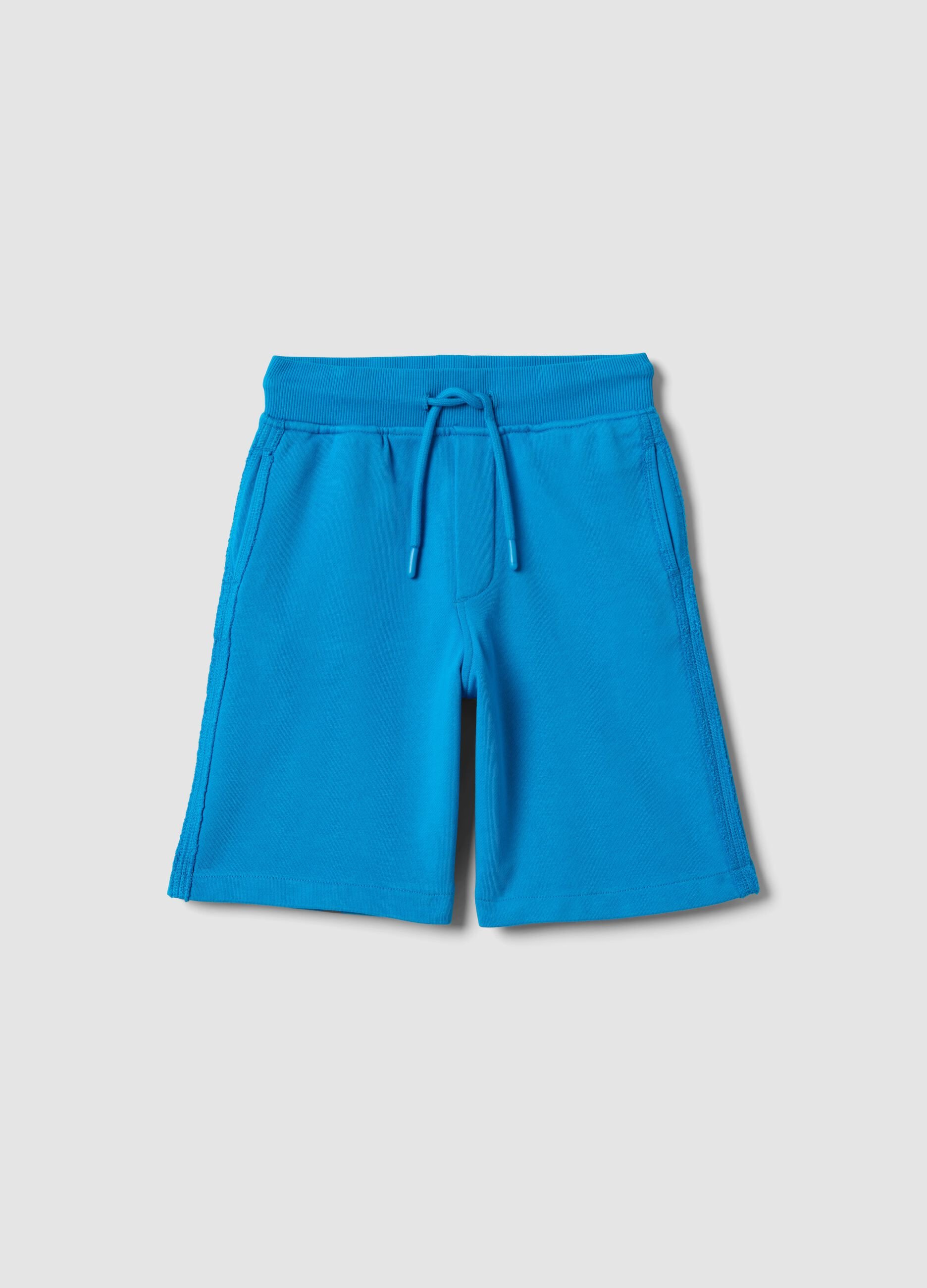 Children's pure cotton blue baggy shorts