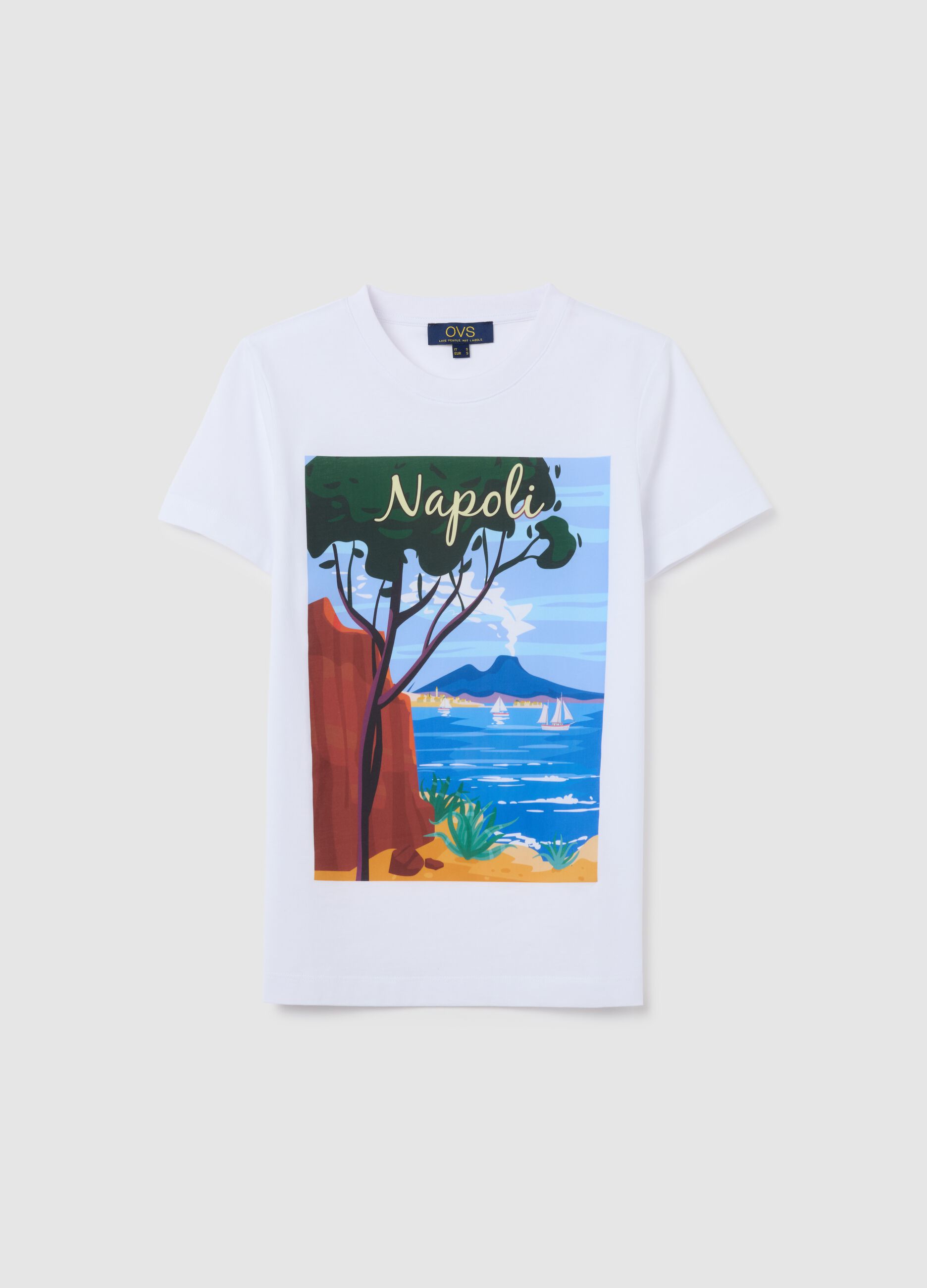 Women's pure cotton white T-shirt