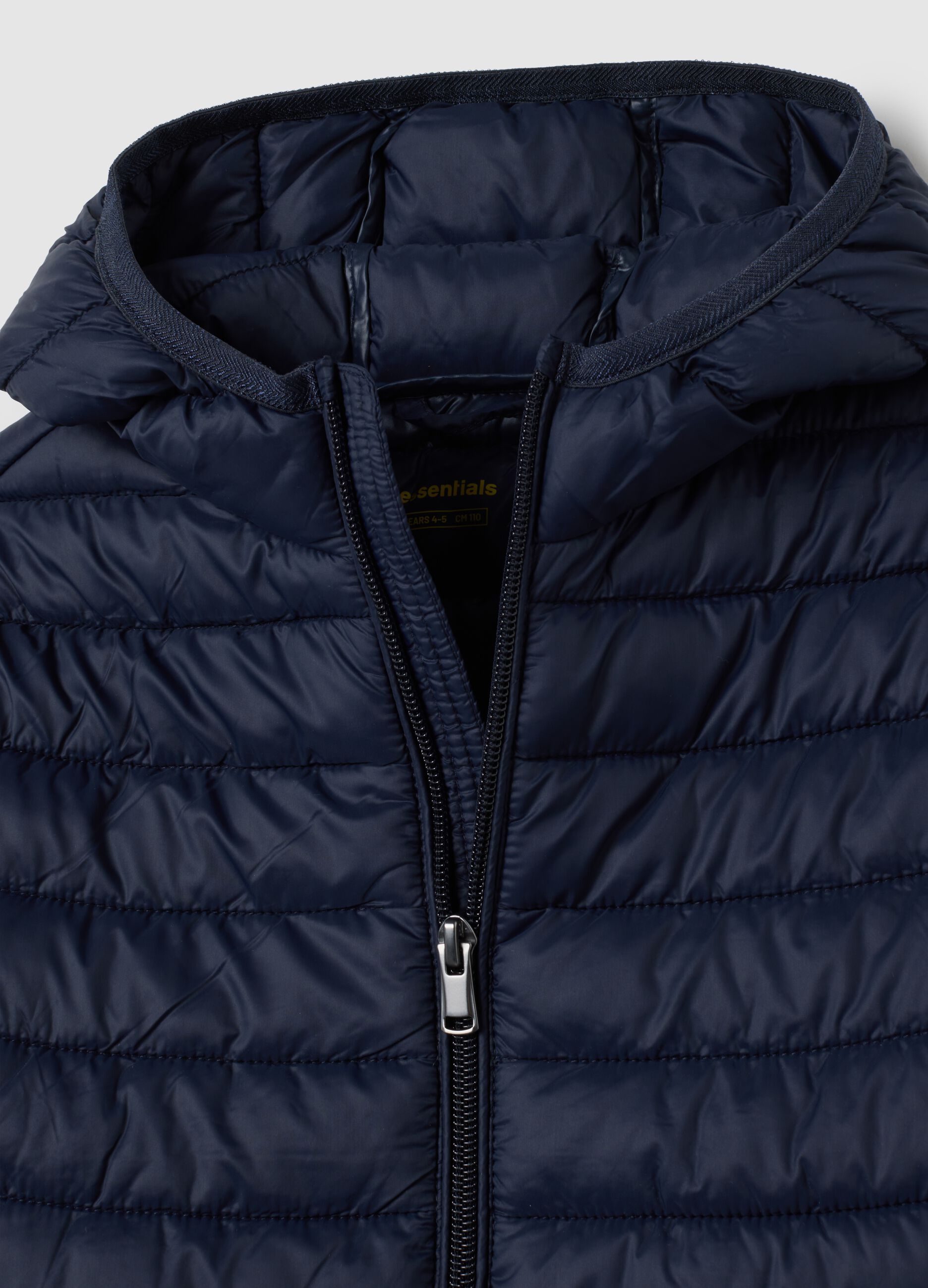 Boy's jacket in blue blend regular fit water repellent