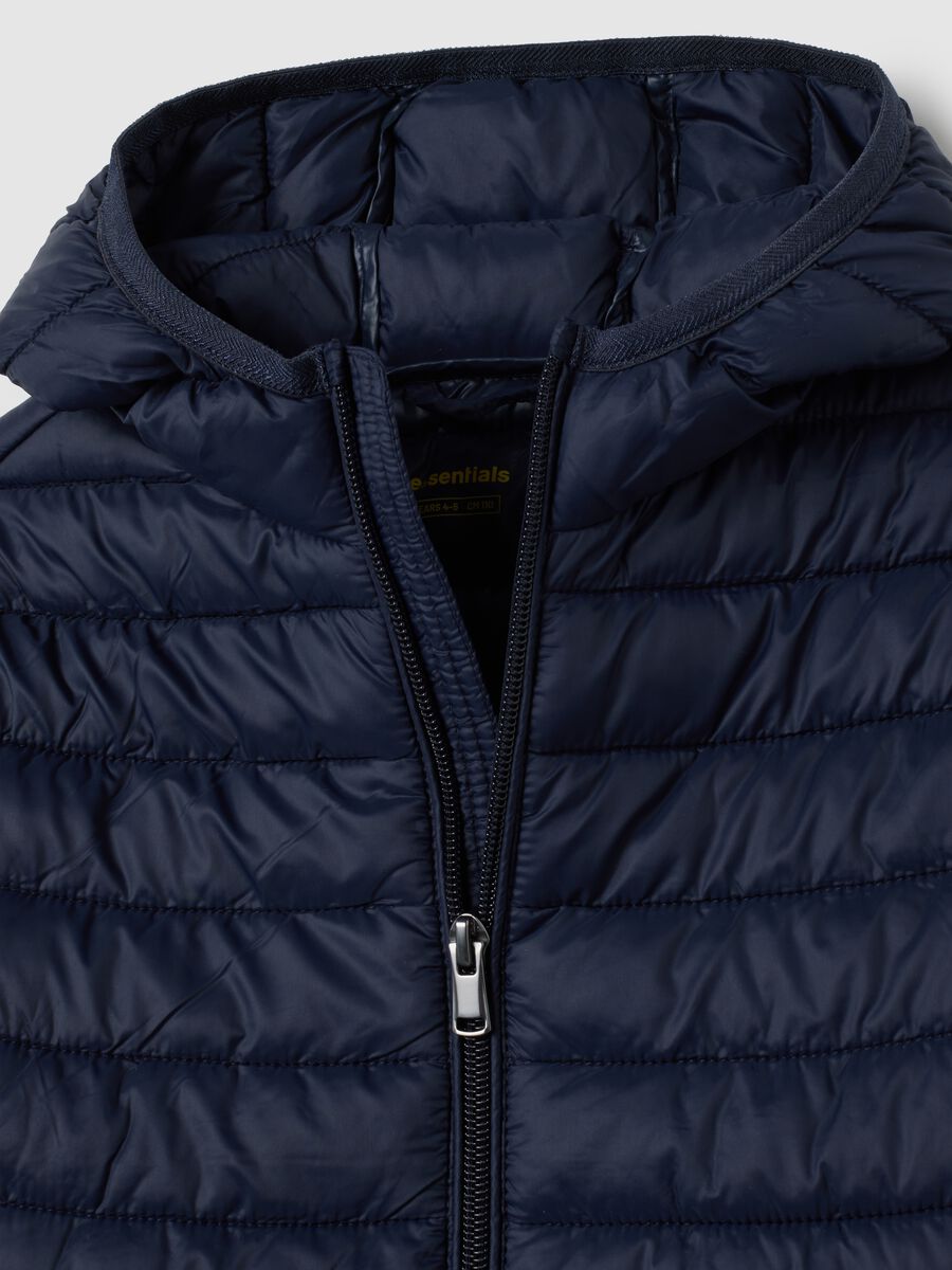 Giacca da boy in misto blu regular fit water repellent_2