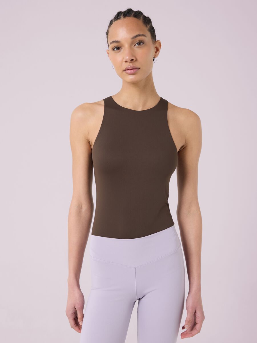 Sleeveless Bodysuit in Stretch Fabric ALTAVIA STUDIO_1