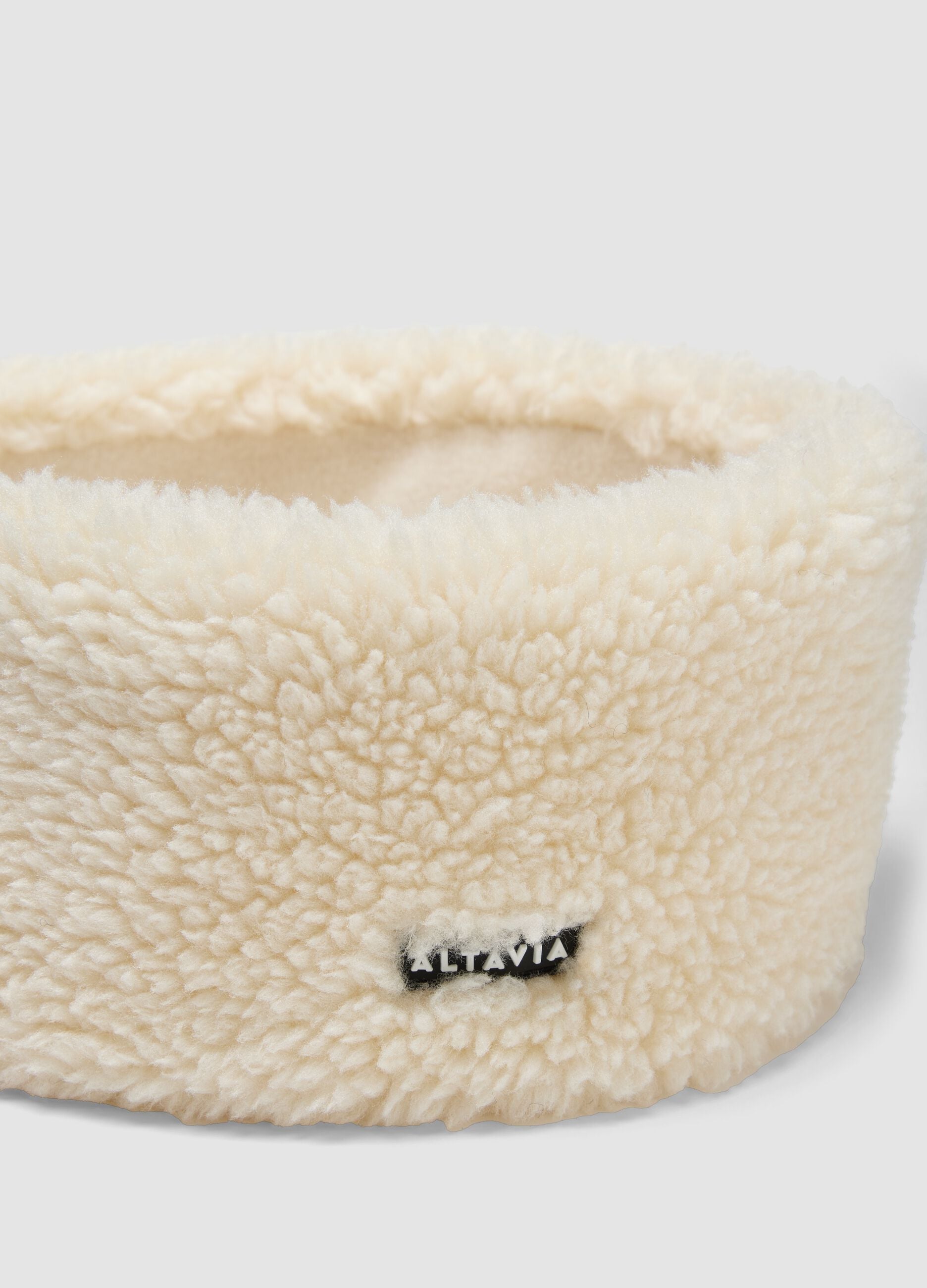 Teddy-effect headband ALTAVIA WITH DEBORAH COMPAGNONI