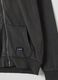 Black cotton blend hoodie with zip_5