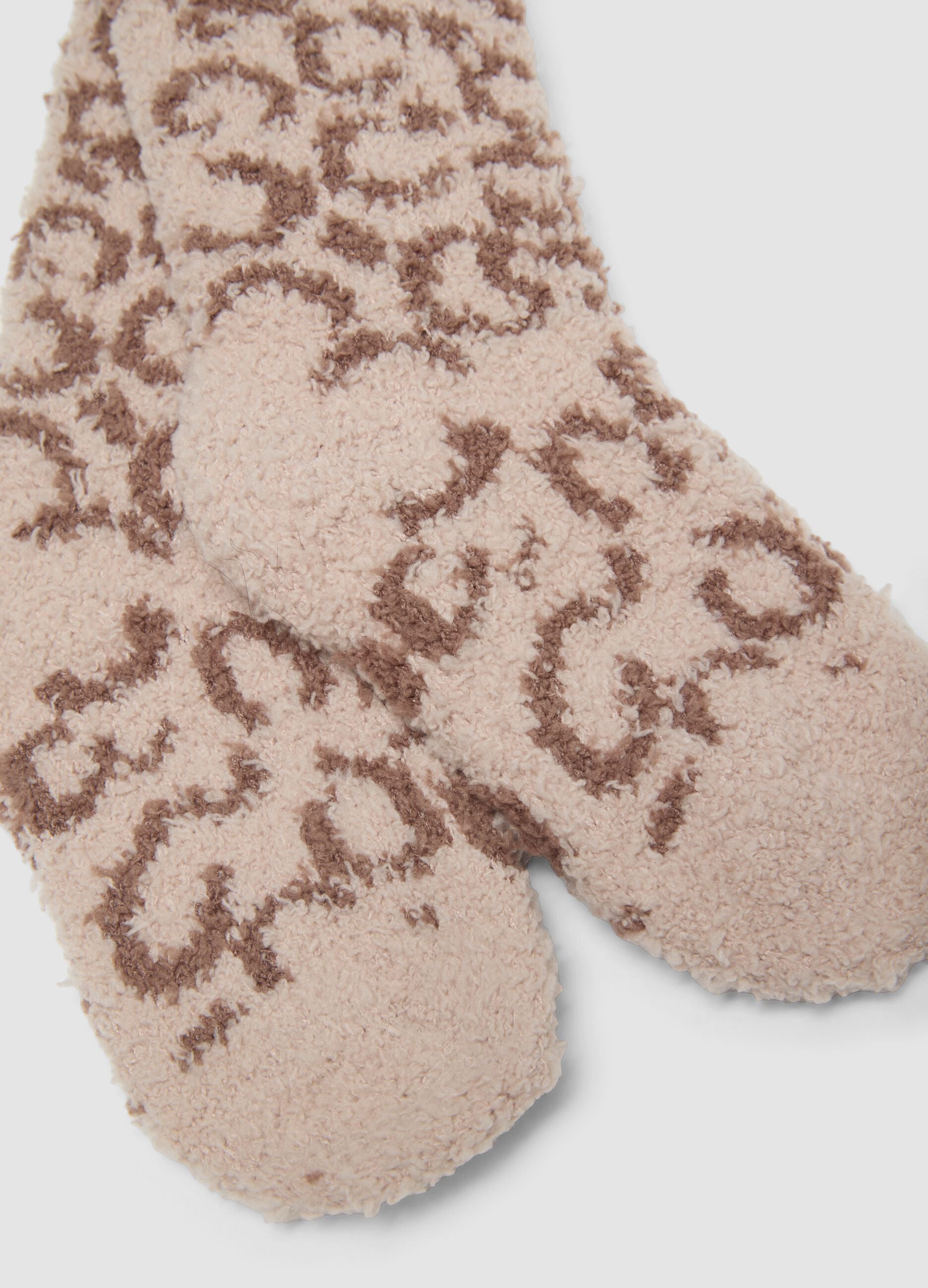 2-pack multicolour midi socks in stretchy fabric with pattern