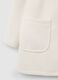 White regular fit viscose blend coat_5