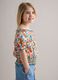 Girls' regular fit multicolour floral pure cotton blouse_0