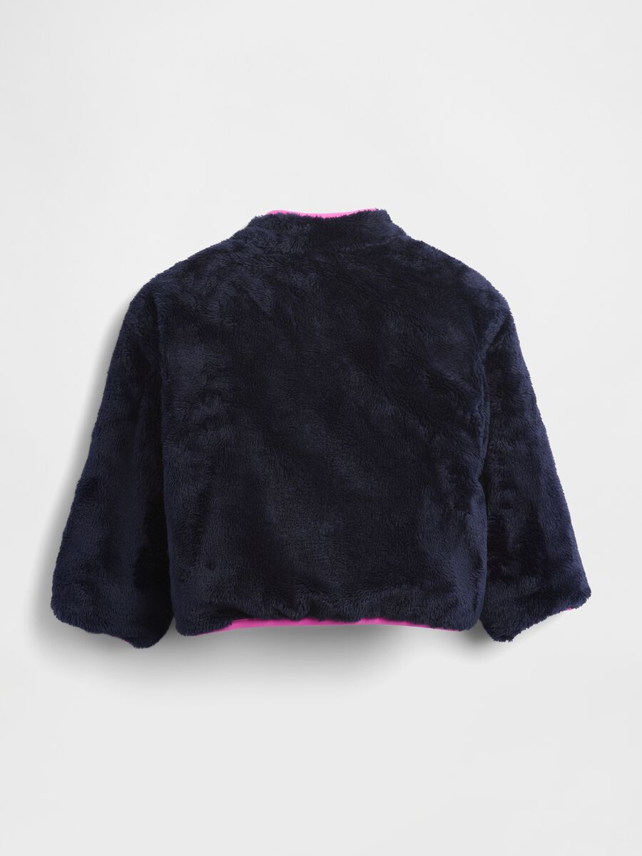 Blue floral jacket for girls_1