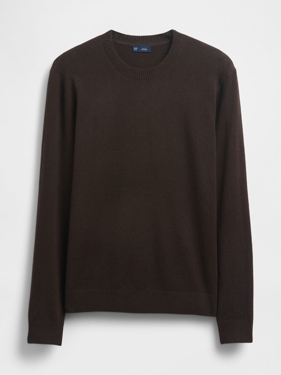 Brown Cotton Blend Jumper_4