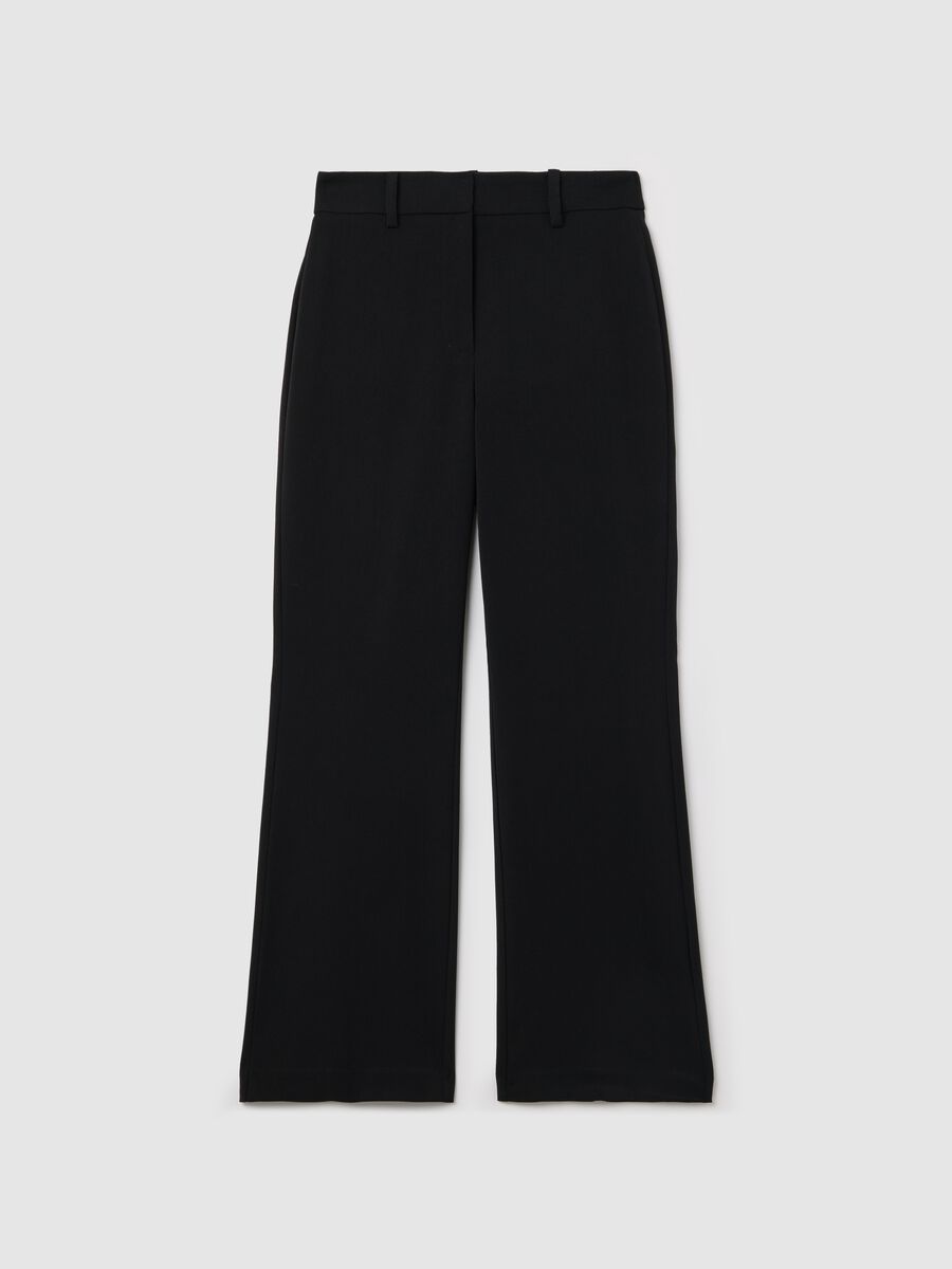 Straight-fit trousers in viscose blend_4