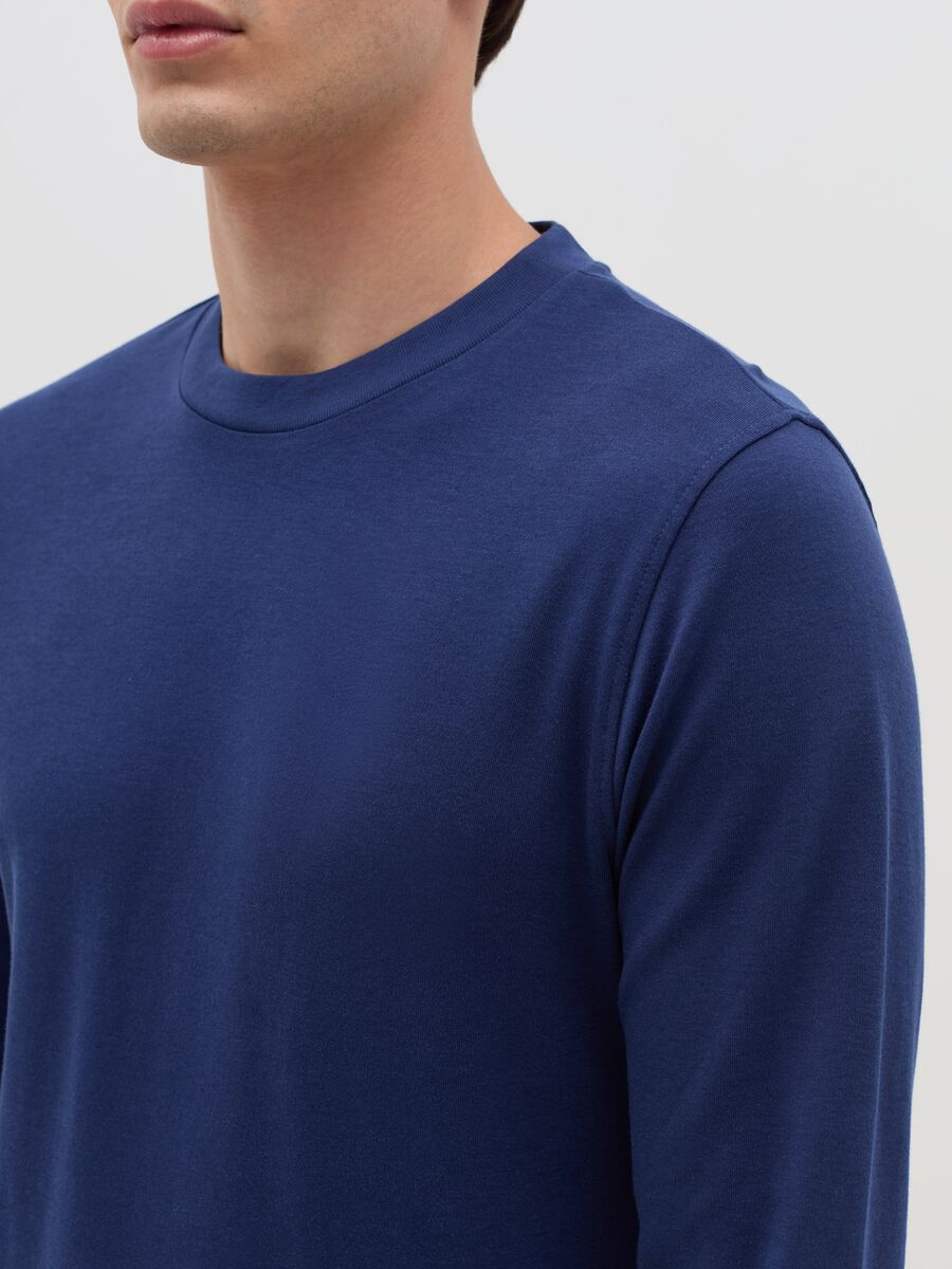 Long-sleeved T-shirt in interlock cotton_2