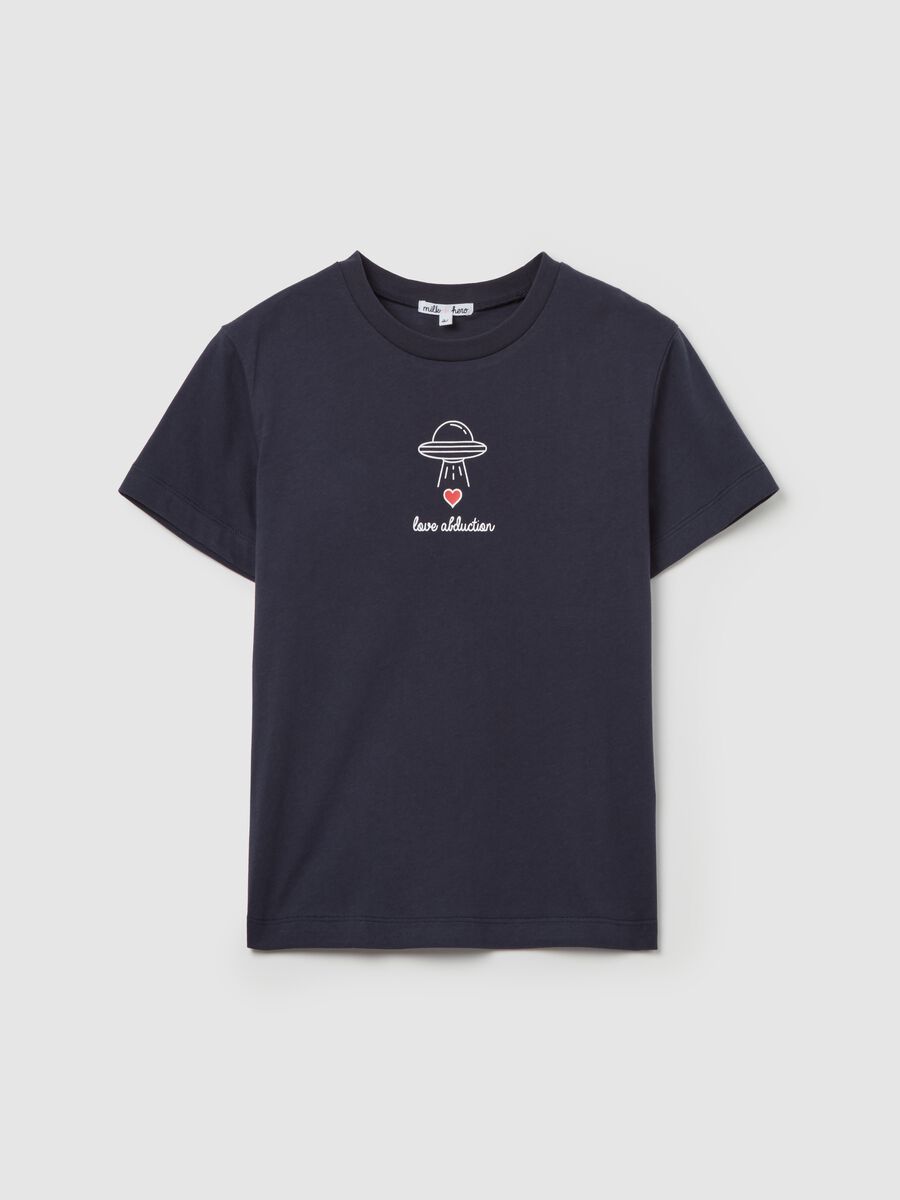 Cotton T-shirt with round neck_4