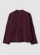 Camicia rossa in misto viscosa a maniche lunghe regular fit_0