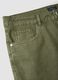 Green linen and cotton-blend five-pocket Bermuda shorts_6