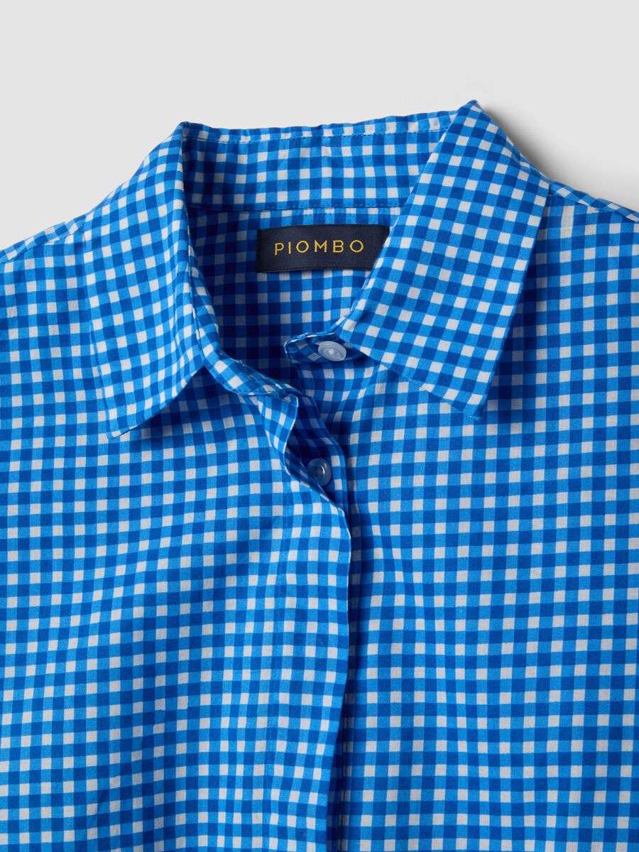 Multicolour check pure cotton regular fit shirt_5