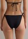 Black stretch bikini bottoms with side ties_2