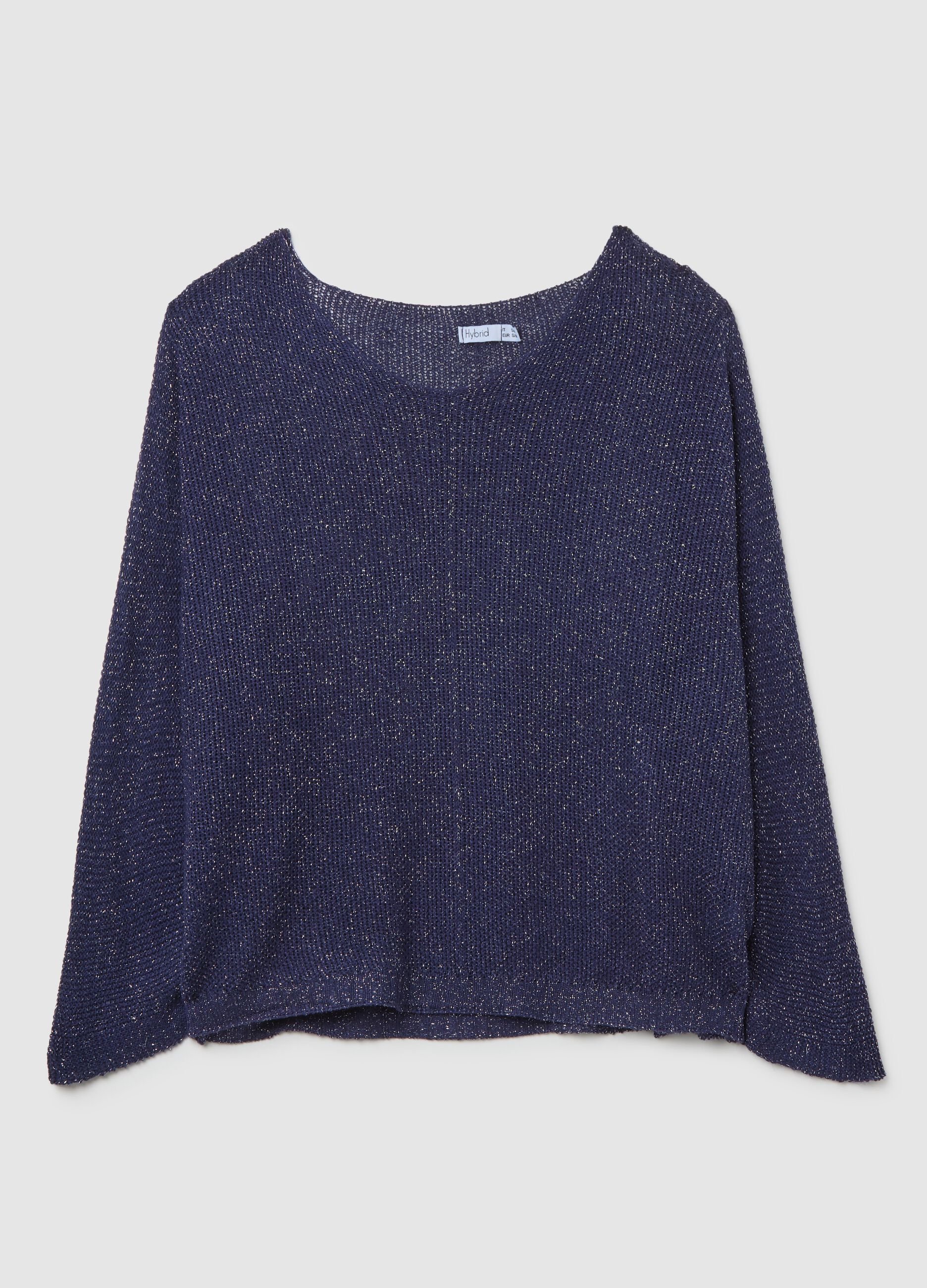 Maglione da donna blu regular fit
