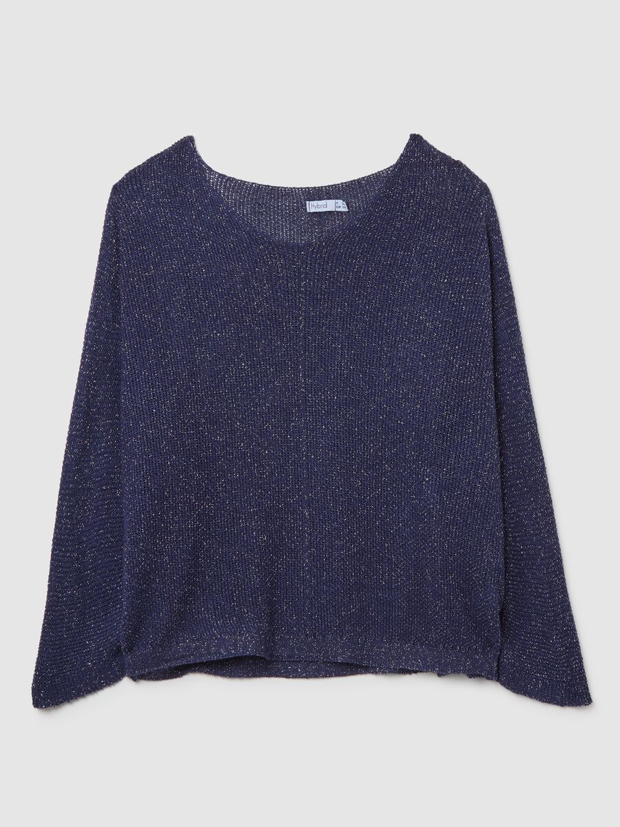 Women's Blue Regular Fit Jumper_4