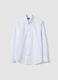 White slim-fit shirt with button-down collar_4