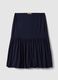 Blue maternity skirt in stretch viscose_0
