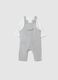 Grey fleece baby dungarees_0