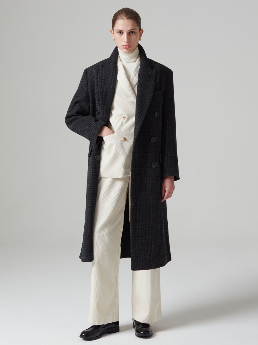 Cappotto doppiopetto in principe di Galles_0